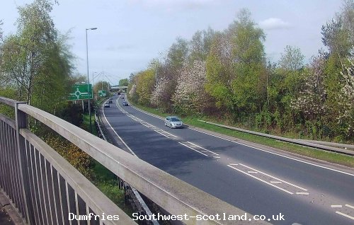 A75 towards Cockoo Bridge