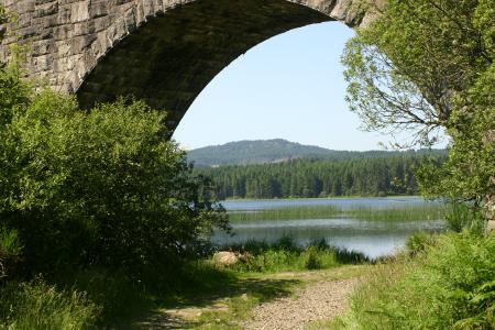 Stroan Loch Raiders Trail The Viaduct used to carry the Railway line that was meentioned in The 39 Steps