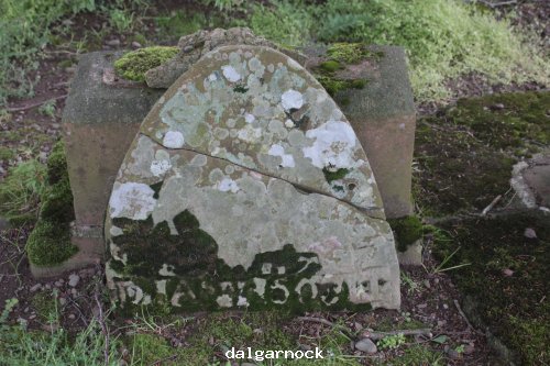 Gravestone in Dalgarnock kirk yard