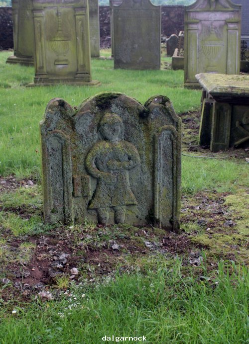 Gravestone in Dalgarnock kirk yard