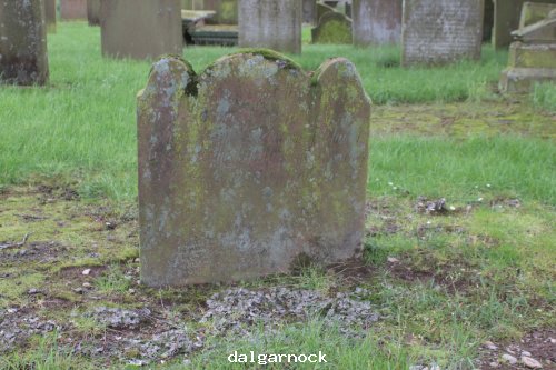 Gravestone in Dalgarnock kirk yard