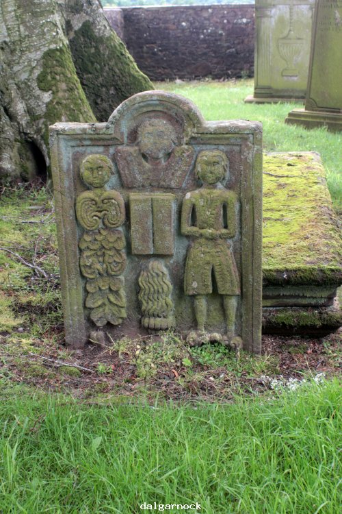 Gravestone in Dalgarnock kirk yard