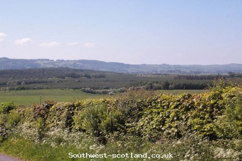 Across fields outside Dalton