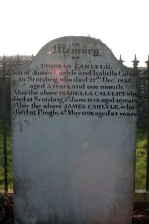 John & Thomas Carlyle gravestone