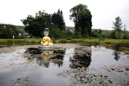 Nagarjuna Statue in Pond.
