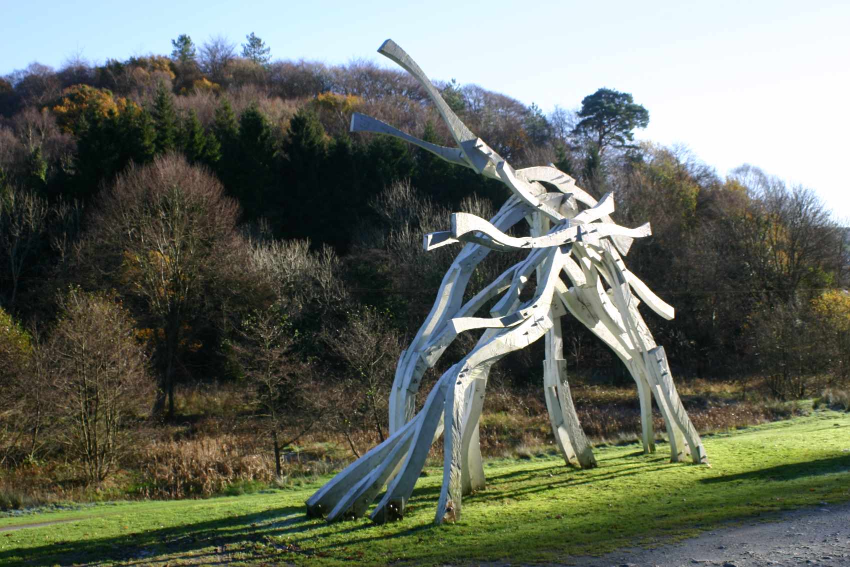 Sculpture at Galloway forest