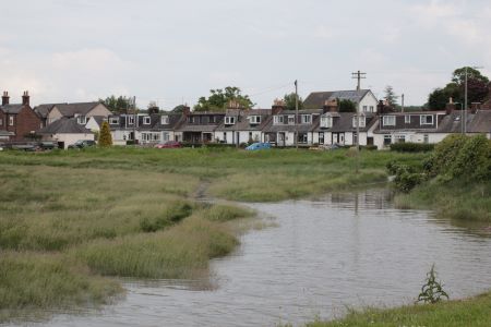 Flood plains at Glencaple, on the Nith