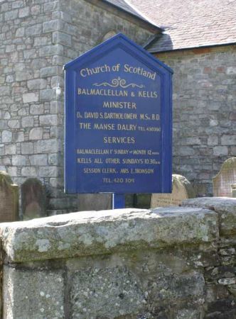 Gravestone at Balmaclellan & kells New Galloway 