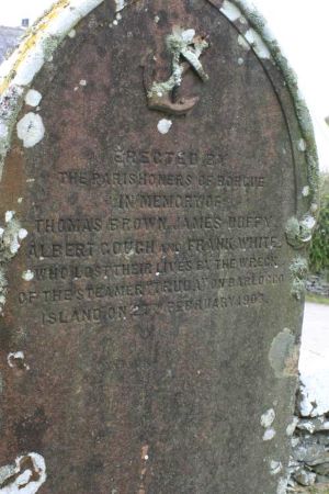 Gravestone at Balmaclellan & kells New Galloway 