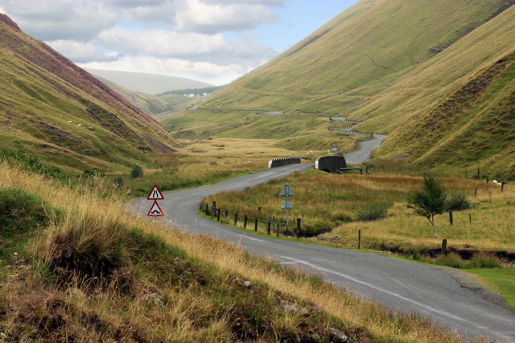View of road from Grey Mares tail