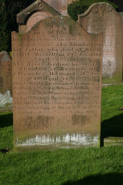 Grave Stone Holywood Church