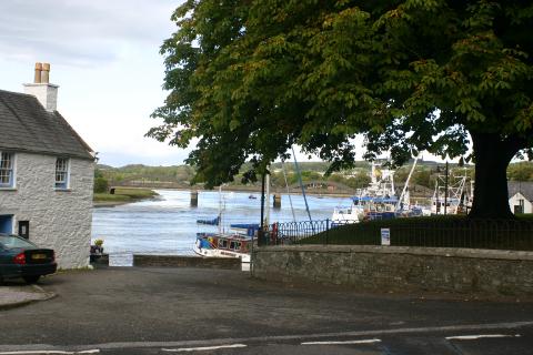 kirkcudbright Harbour from Maclellans castle