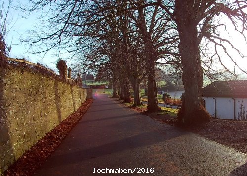 Approach to caravan park