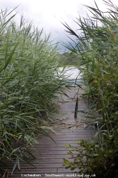 castle loch from fishing ramp