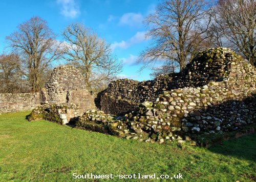 Lochmaben Castle remains