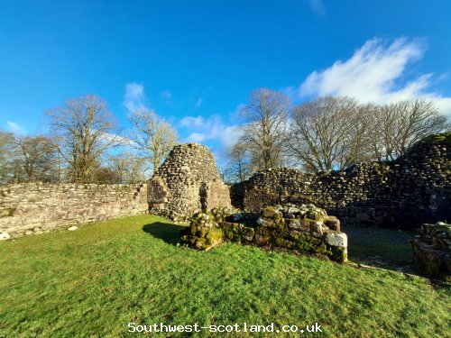 Lochmaben Castle remains