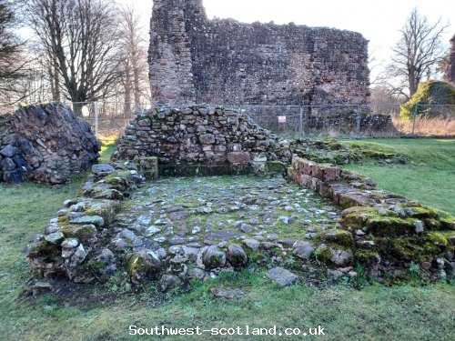 Lochmaben Castle remains