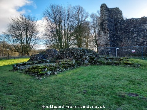 Lochmaben Castle remains