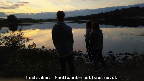 Enjoying sunset mill loch