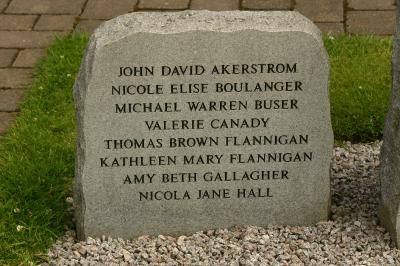 air disaster memorial garden