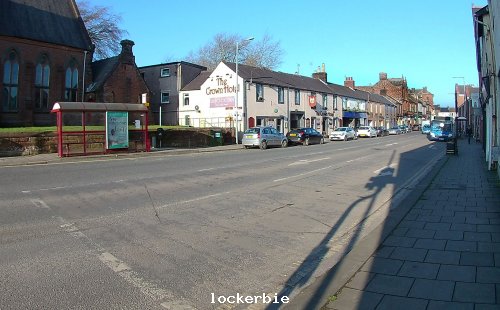 Lockerbie High street from traffic lights