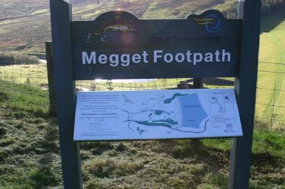 Notice board at Megget Reservoir