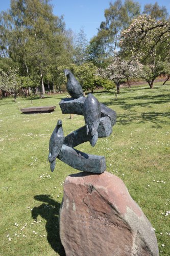 Statue in  priorwood garden 