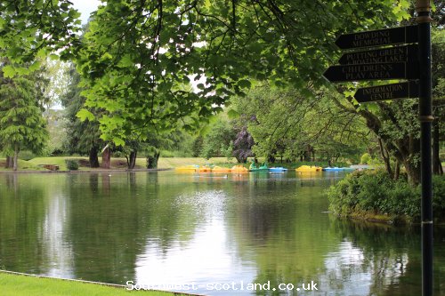 Boating Pond in Station park Moffat