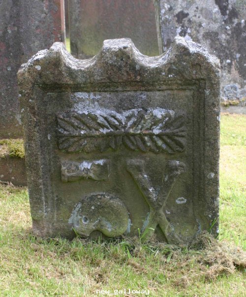 Gravestone @ Balameclellan & kells church new Galloway