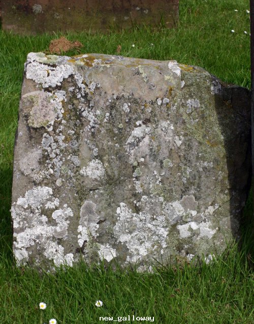 Gravestone @ Balameclellan & kells church new Gallowa