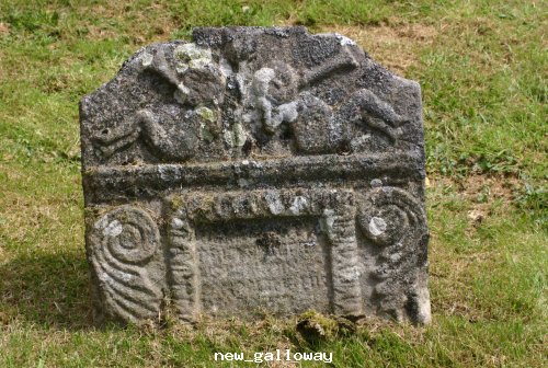 Gravestone @ Balameclellan & kells church new Gallowa