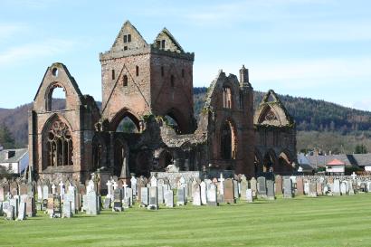 View of Sweetheart Abbey
