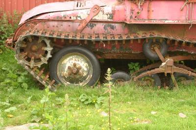 Old tracked vehicle