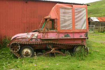 Old tracked vehicle