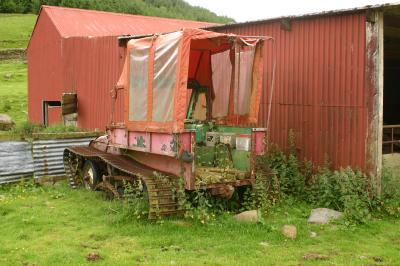 Old tracked vehicle