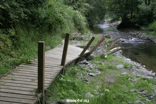 Wamphray water board walk after floods