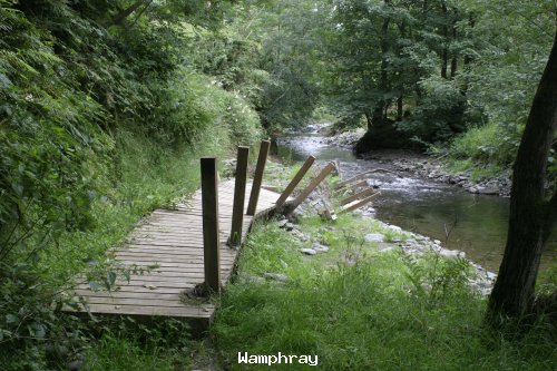 Wamphray water board walk after floods